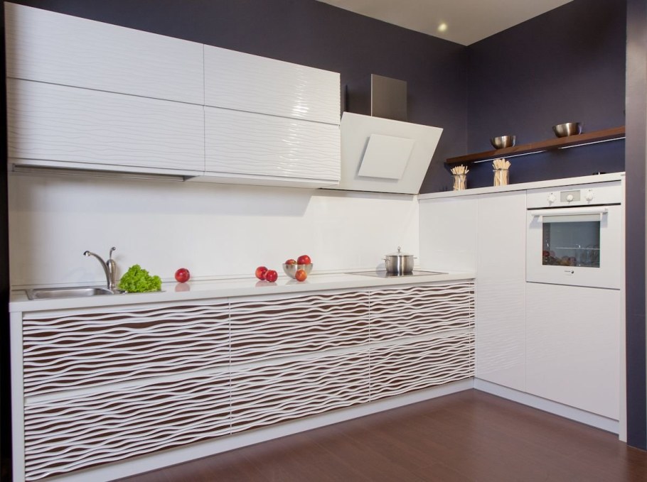 Фактурные фасады для кухни