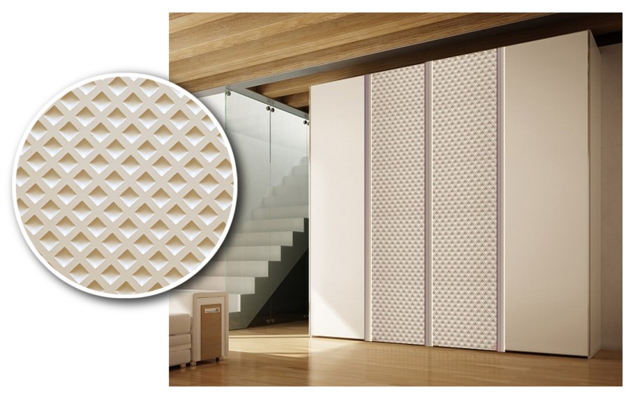 Шкаф с рифлеными фасадами