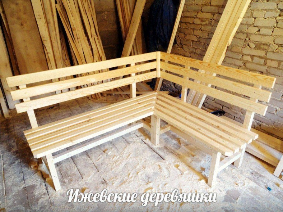Деревянная Лавка для бани