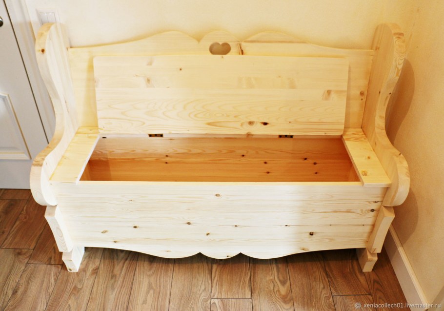 Скамья со спинкой «Скандинавия» 1400 из сосны