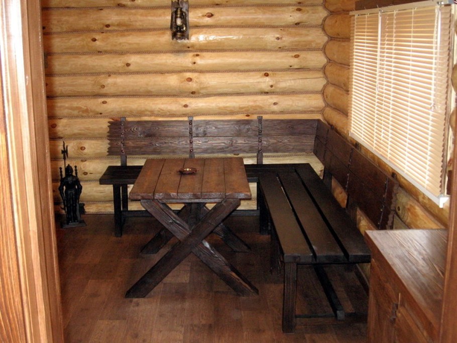 Скамейка в предбанник