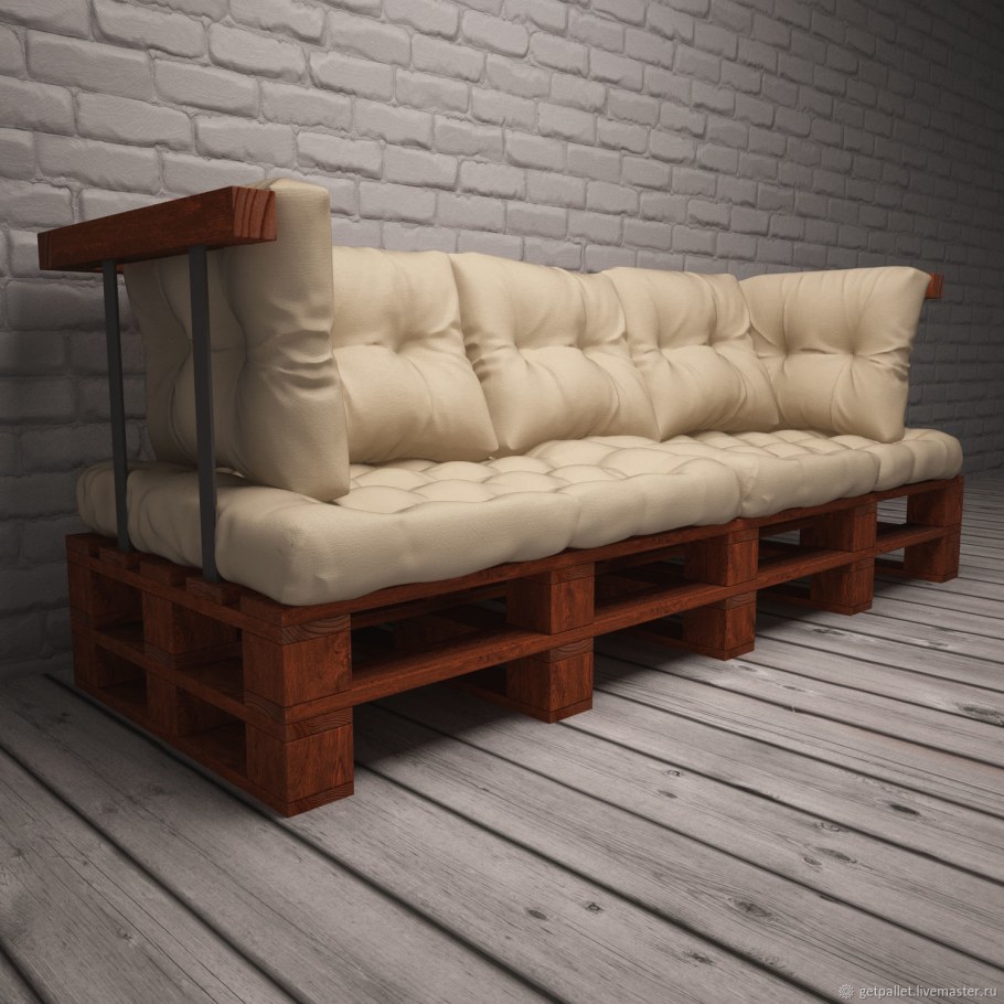 Кожаный диванчик в баню