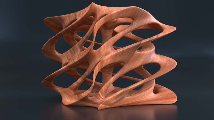 Современная скульптура из дерева