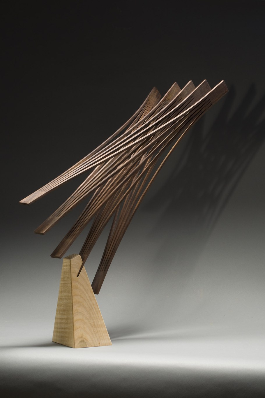 Абстрактная скульптура из дерева