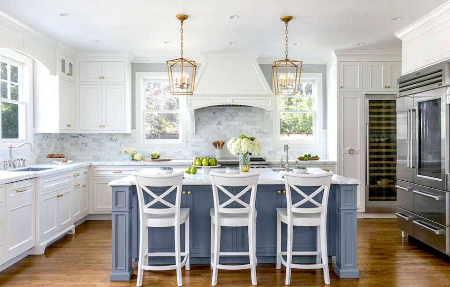 Кухня Прованс с островком