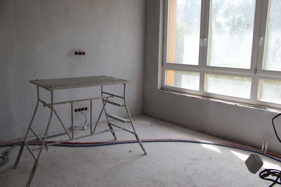 Черновая отделка окно