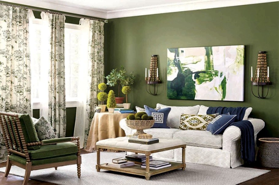 Сочетание цветов с хаки в интерьере