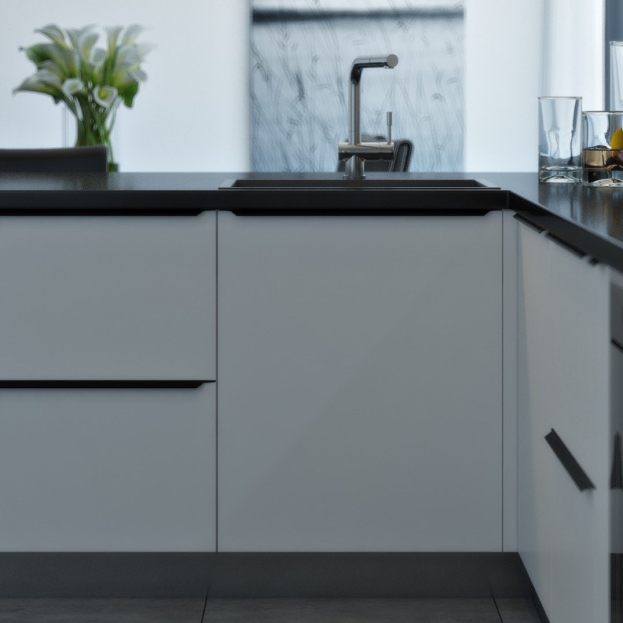 Ручка профиль Шуко чёрная - 400