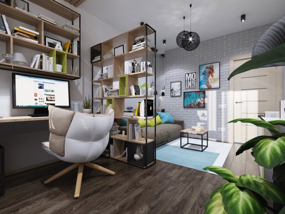 Комната для девочки подростка в стиле лофт