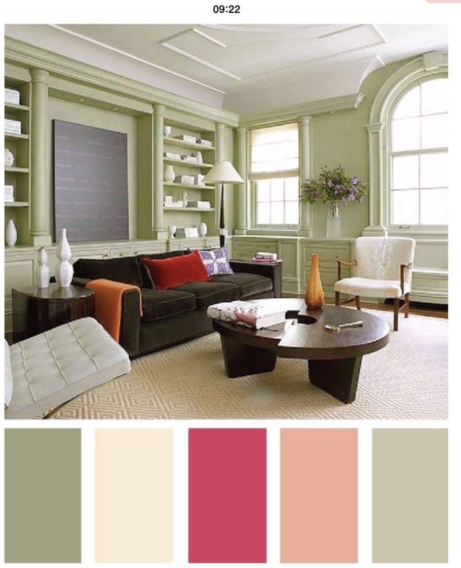 Фисташковый цвет в интерьере