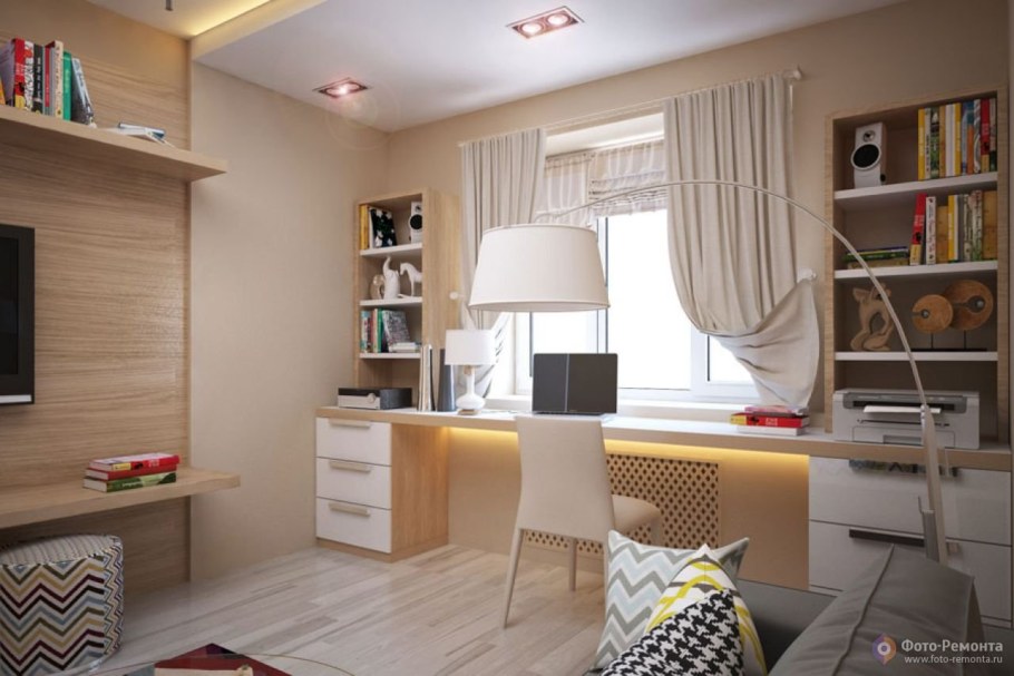 Современная комната для девушки студентки