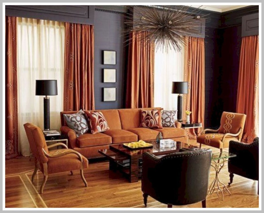 Терракотовый цвет в интерьере