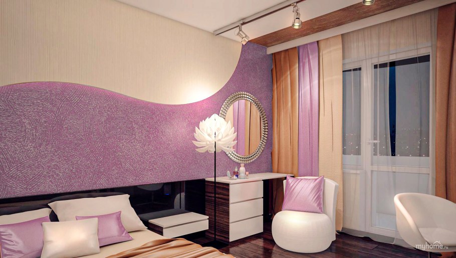 Сиреневый цвет в интерьере