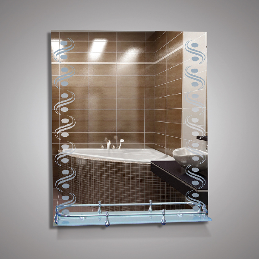 Зеркало с полкой 40х53х46,5 см КЗСК