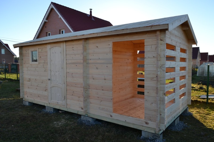 Постройка хозблока на даче
