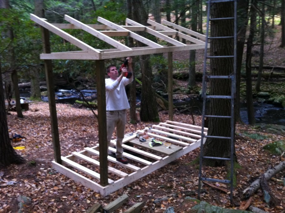 Навес для дров