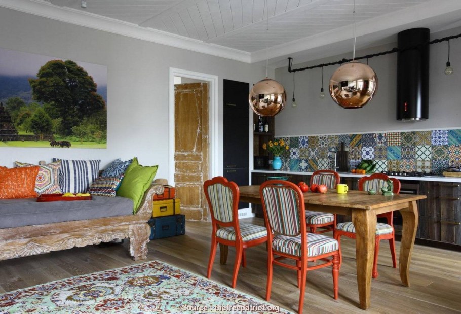 Современный ретро стиль в интерьере