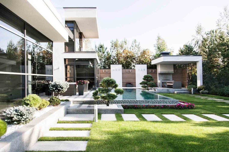 Контемпорари стиль ландшафтного