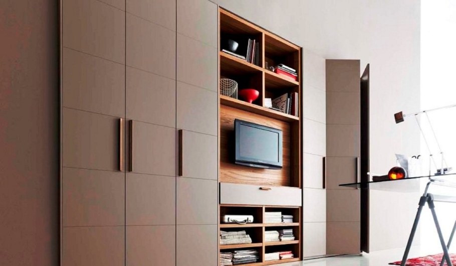 Шкаф в гостиную в современном