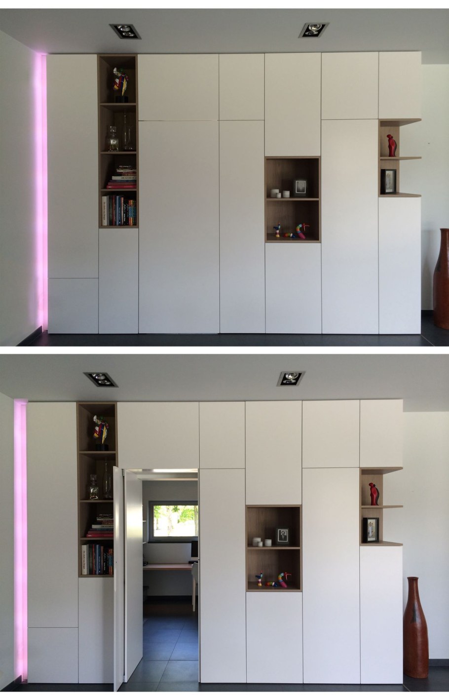 Потайной шкаф в стене