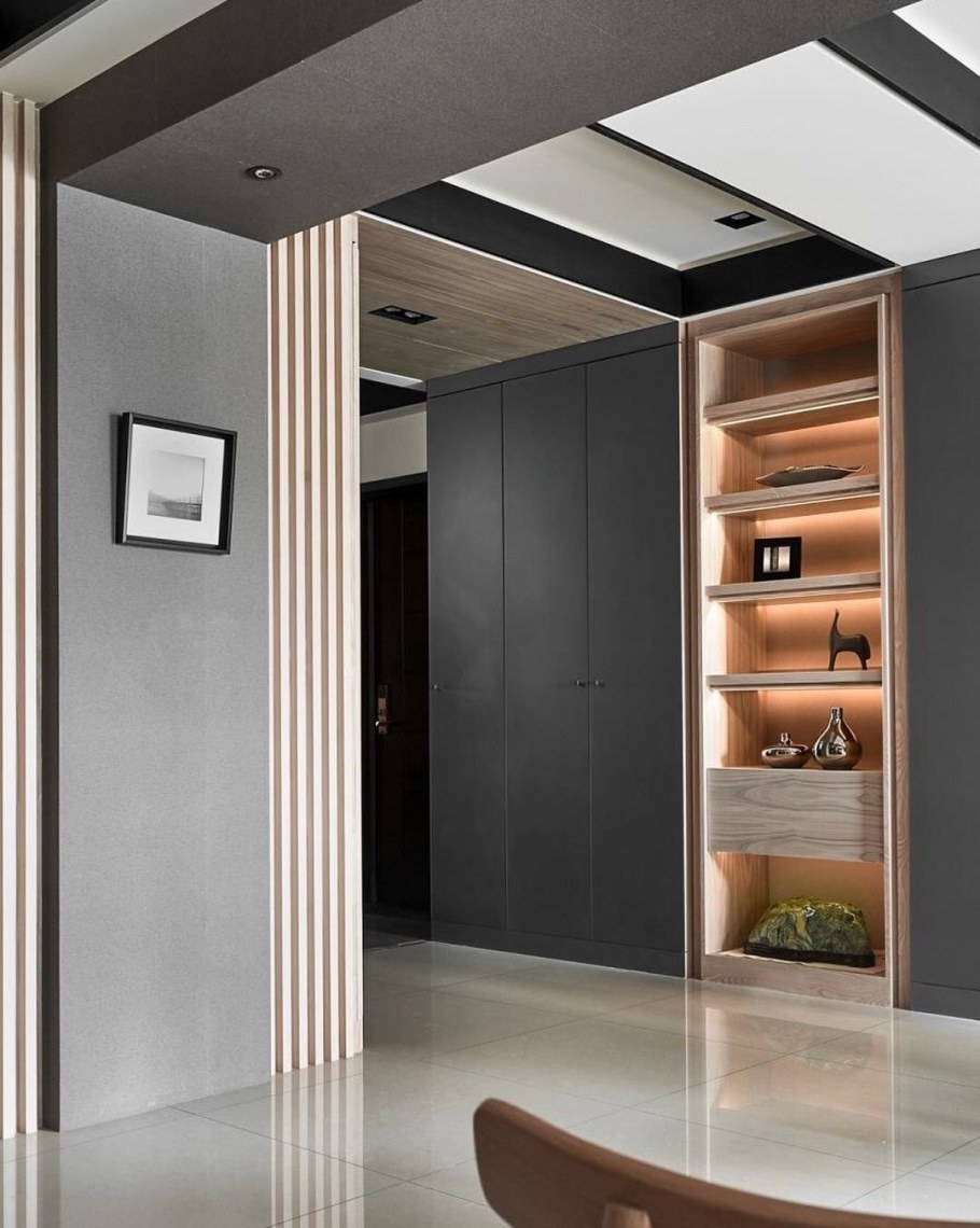 Современная гардеробная в прихожей