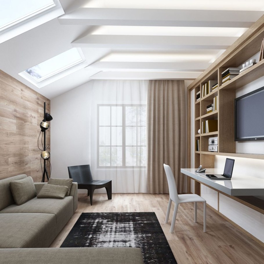 Мансарда в современном стиле