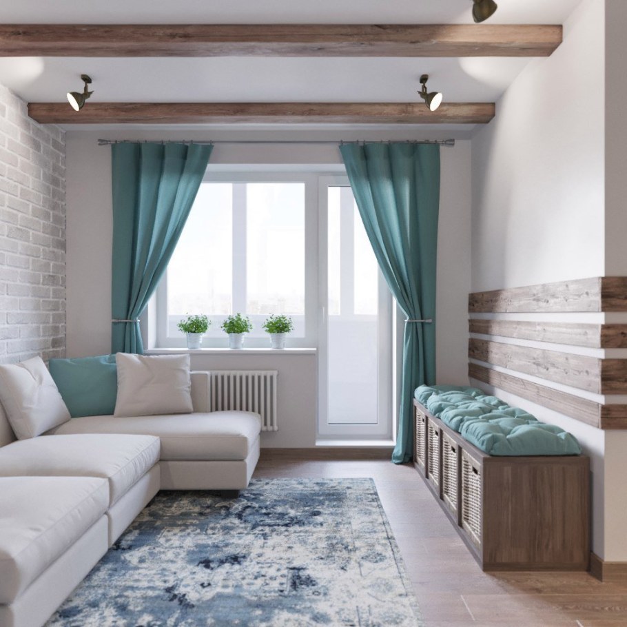 Бирюзовый интерьер