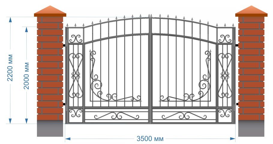 Кованые ворота