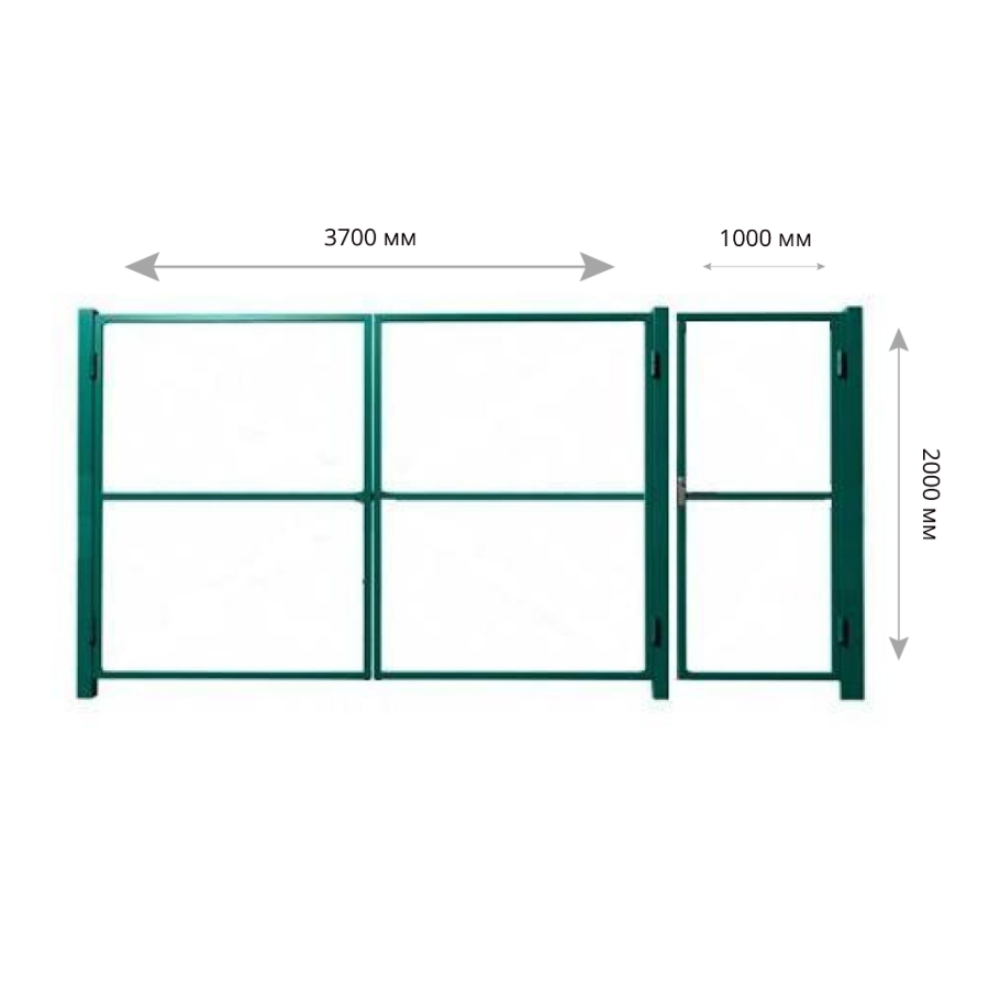 Сварка калитки из профильной трубы 40х20