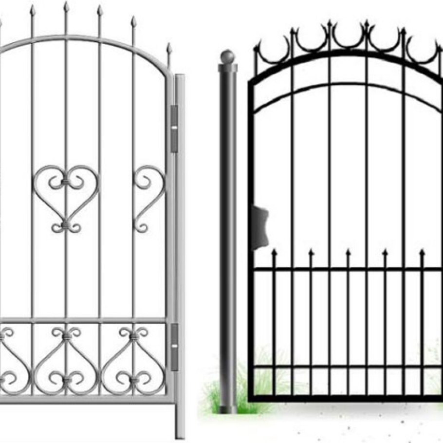 Чертеж калитки из профильной трубы 60 60