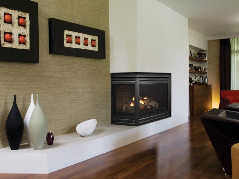 Камины в интерьере гостиной