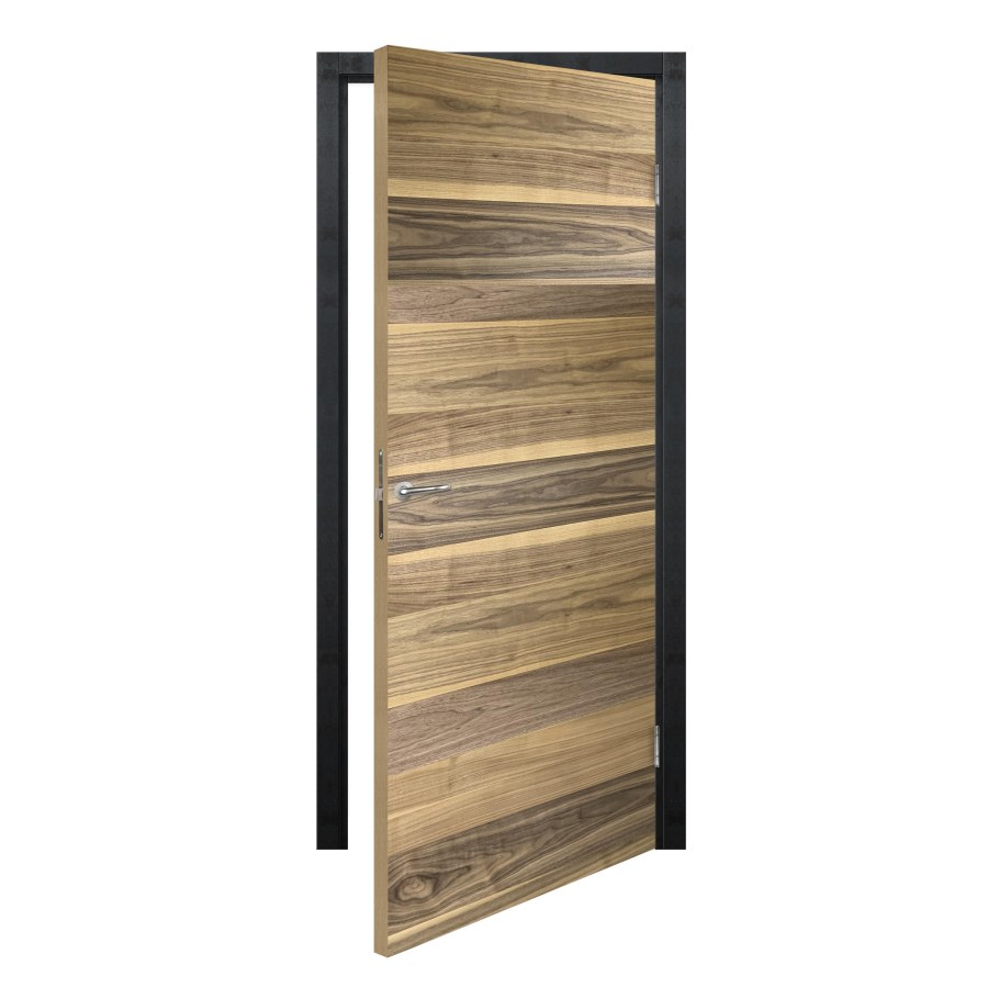 Дверь межкомнатная Loft глухая шпон натуральный цвет американский орех