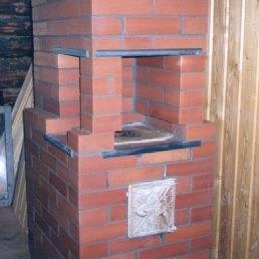 Отопительно-варочная печь из кирпича Малютка