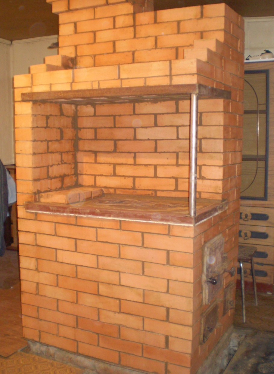 Печь из кирпича для дачи