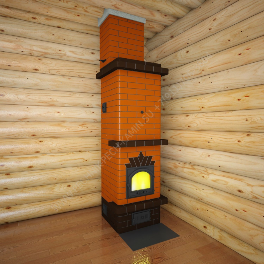 Печь отопительная дровяная голландка