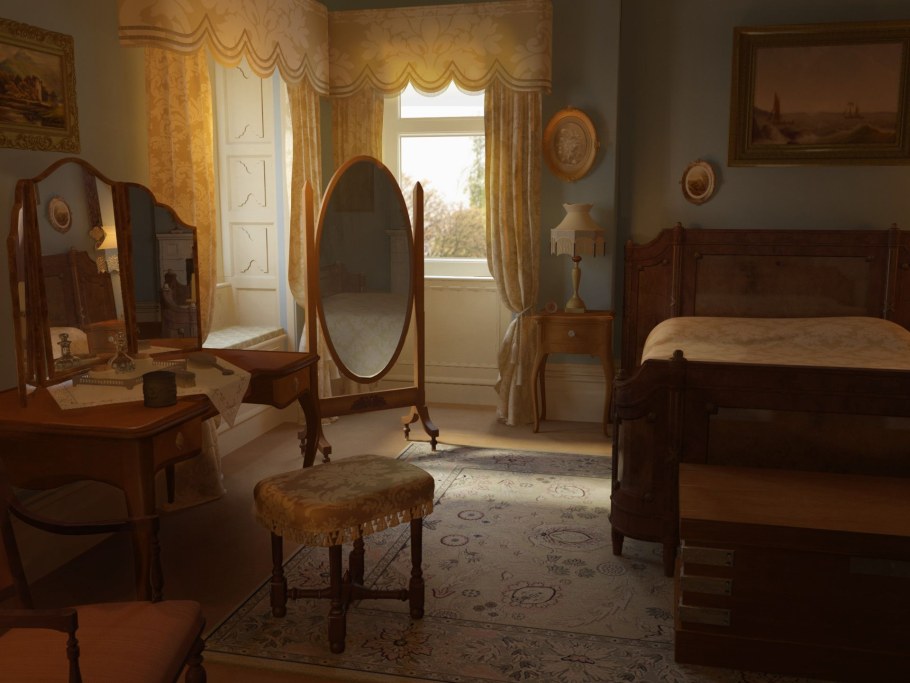 Аббатство Даунтон спальня леди Эдит