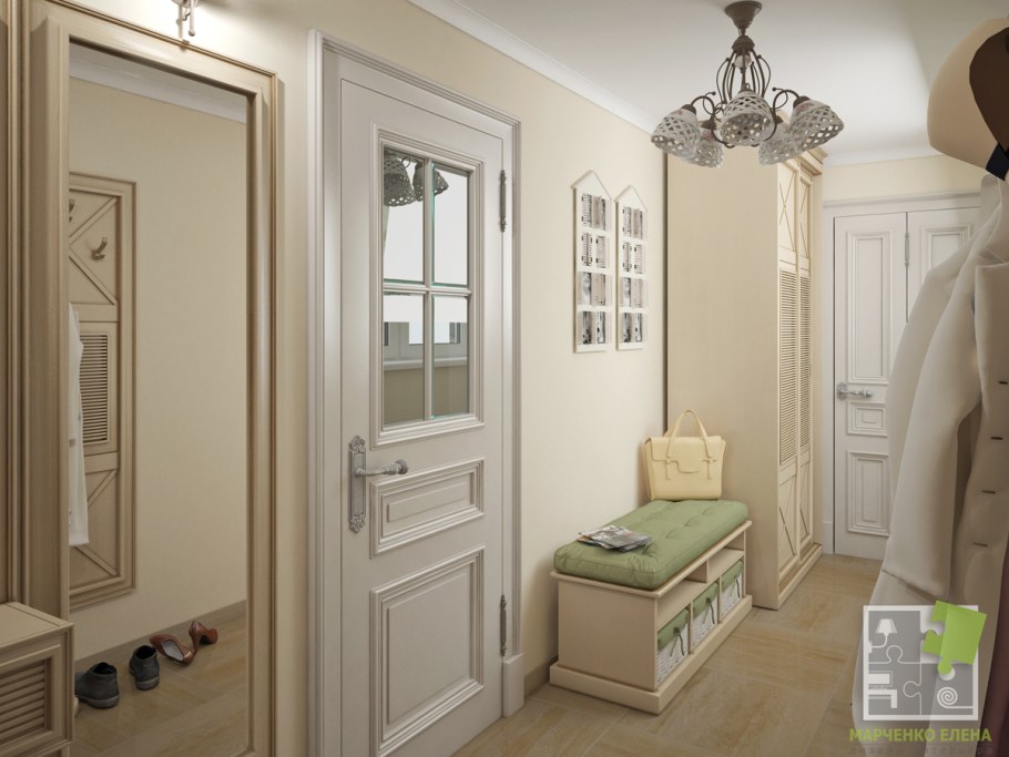 Холл прихожая в стиле Прованс