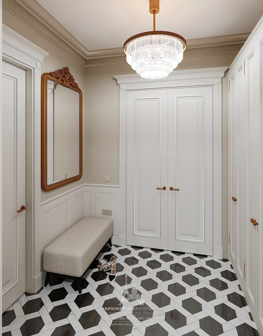 Прихожая в парижском стиле