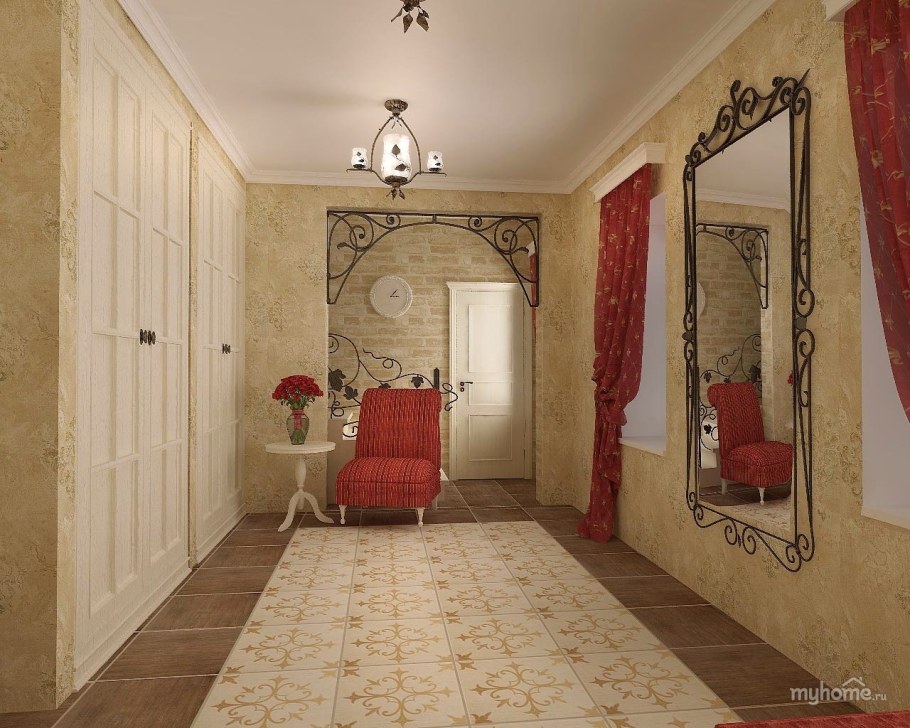 Интерьер коридора в стиле Прованс