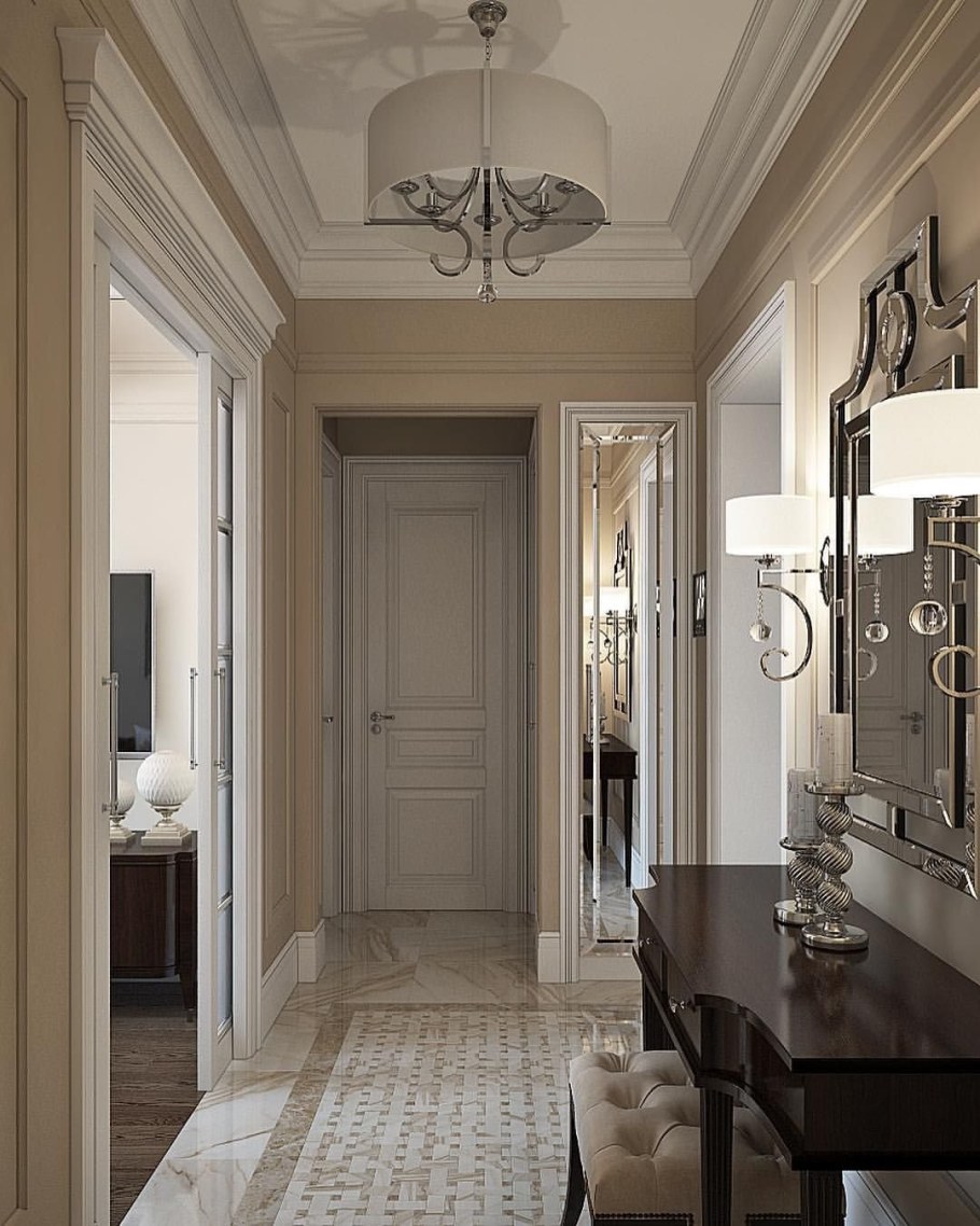 Прихожая в стиле сталинский Ампир