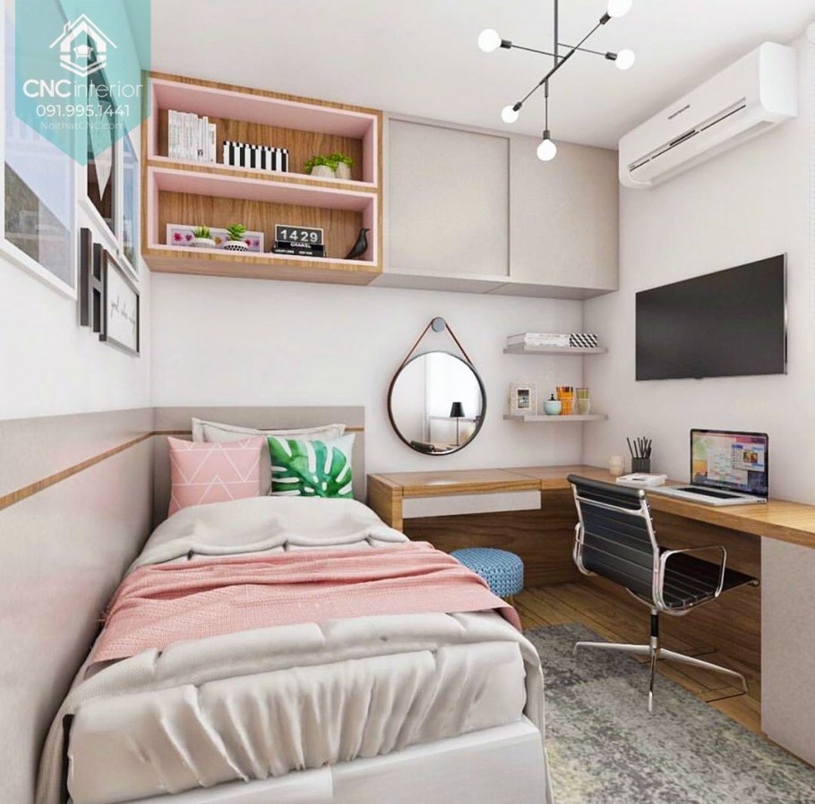 Прямоугольная комната для подростка