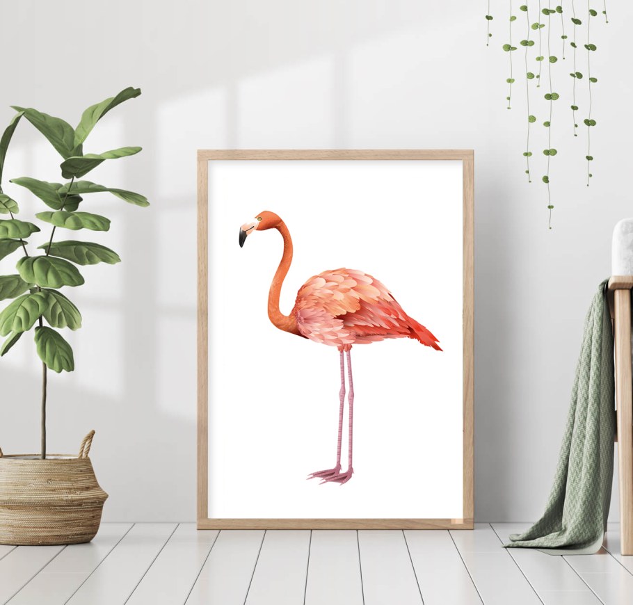 Фламинго стилизация