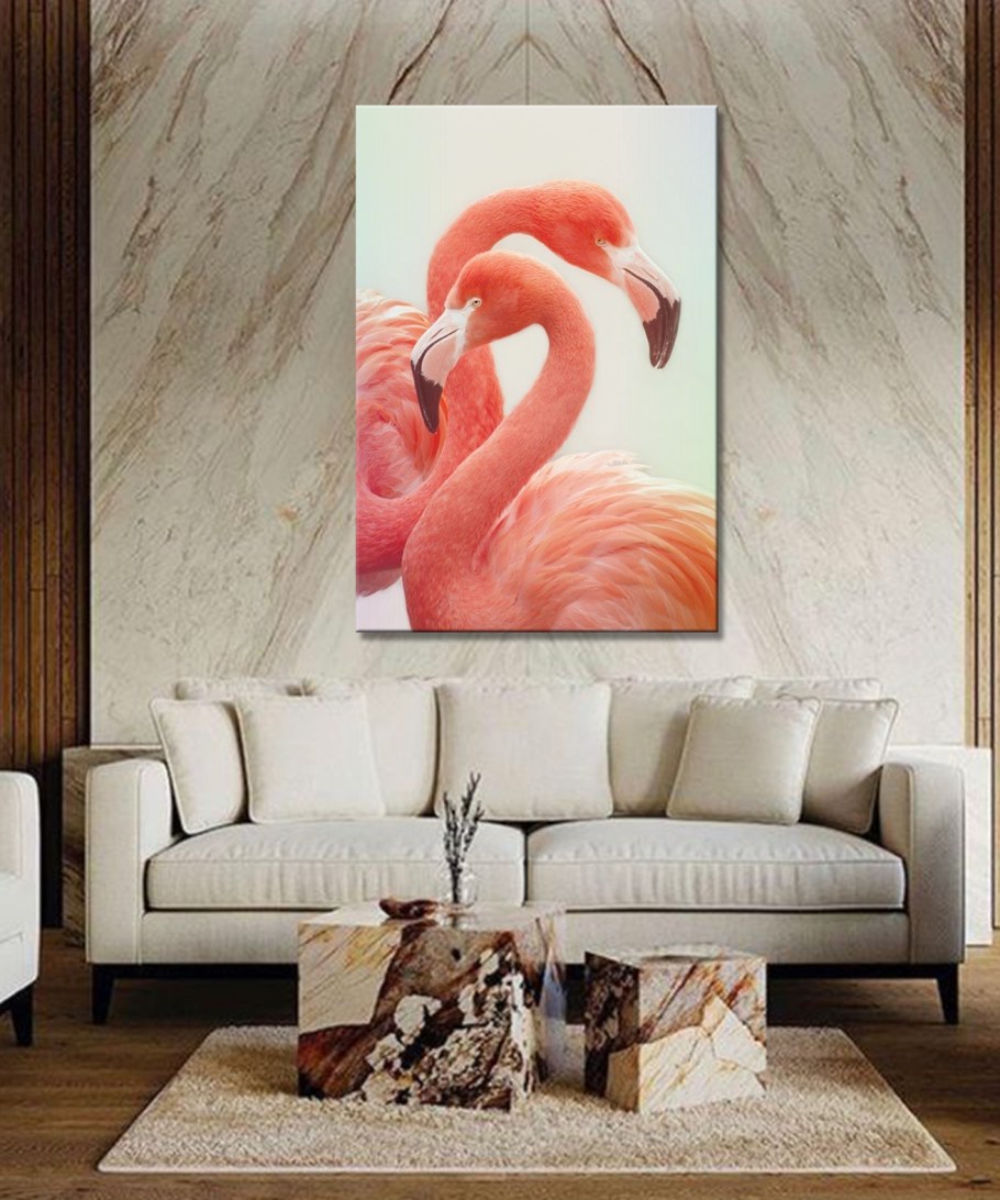 Фламинго картина на стену