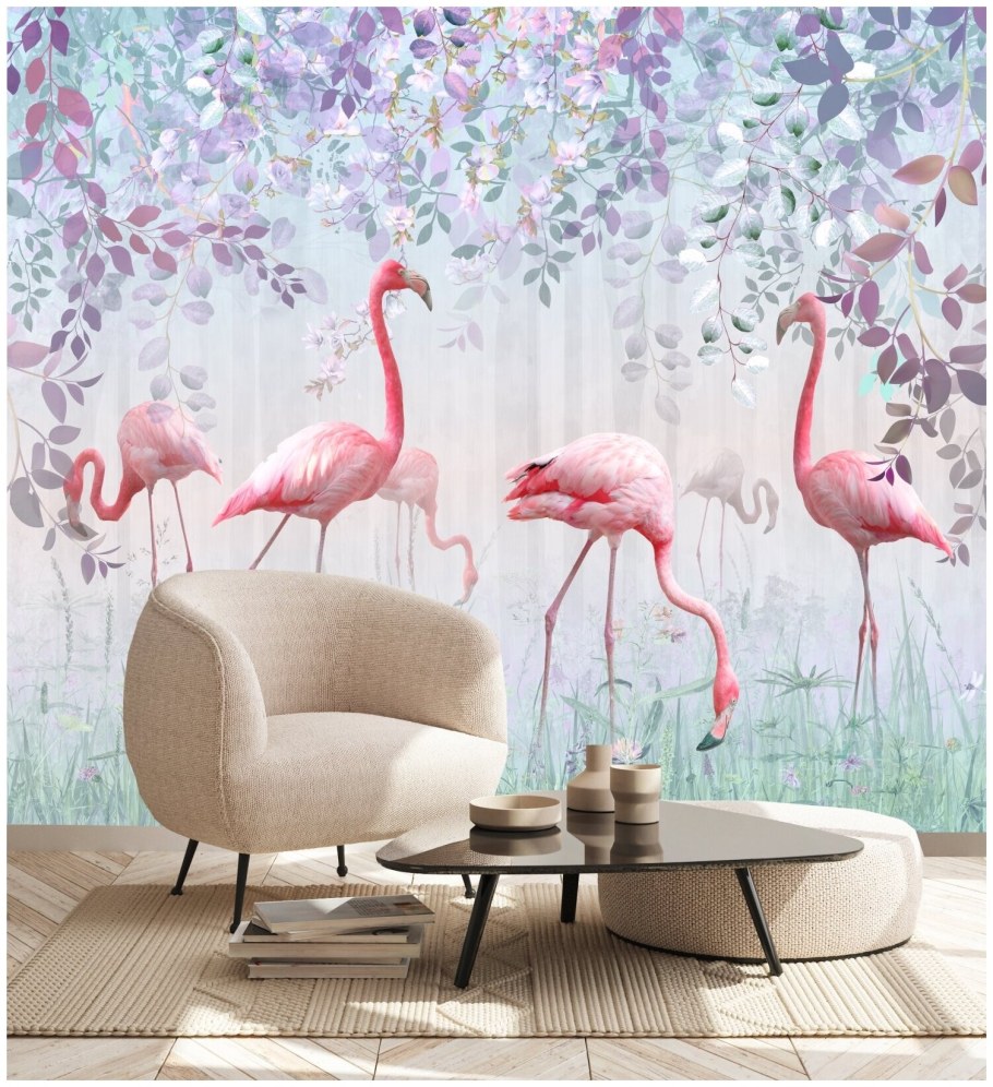 Фотообои Dekor Vinil "Фламинго" 300х260 см
