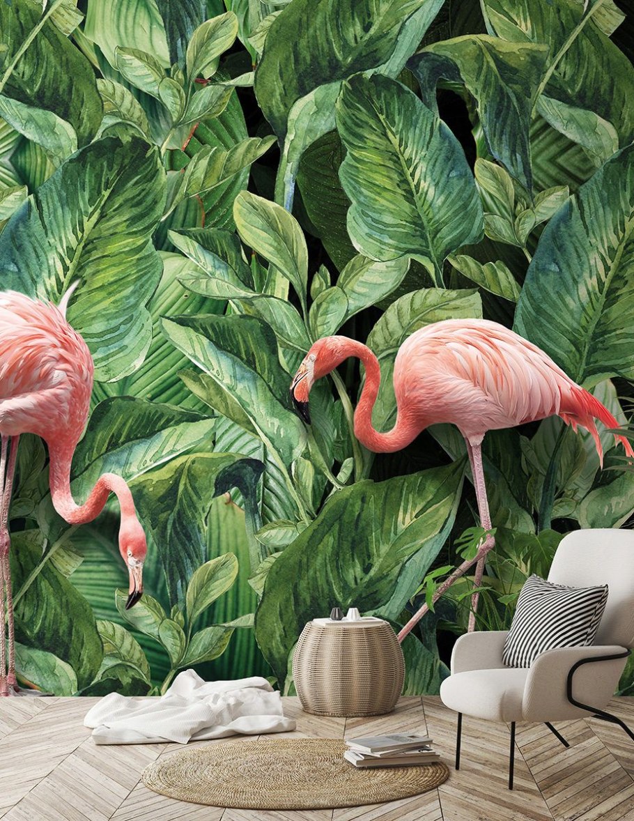 Фотообои Фламинго