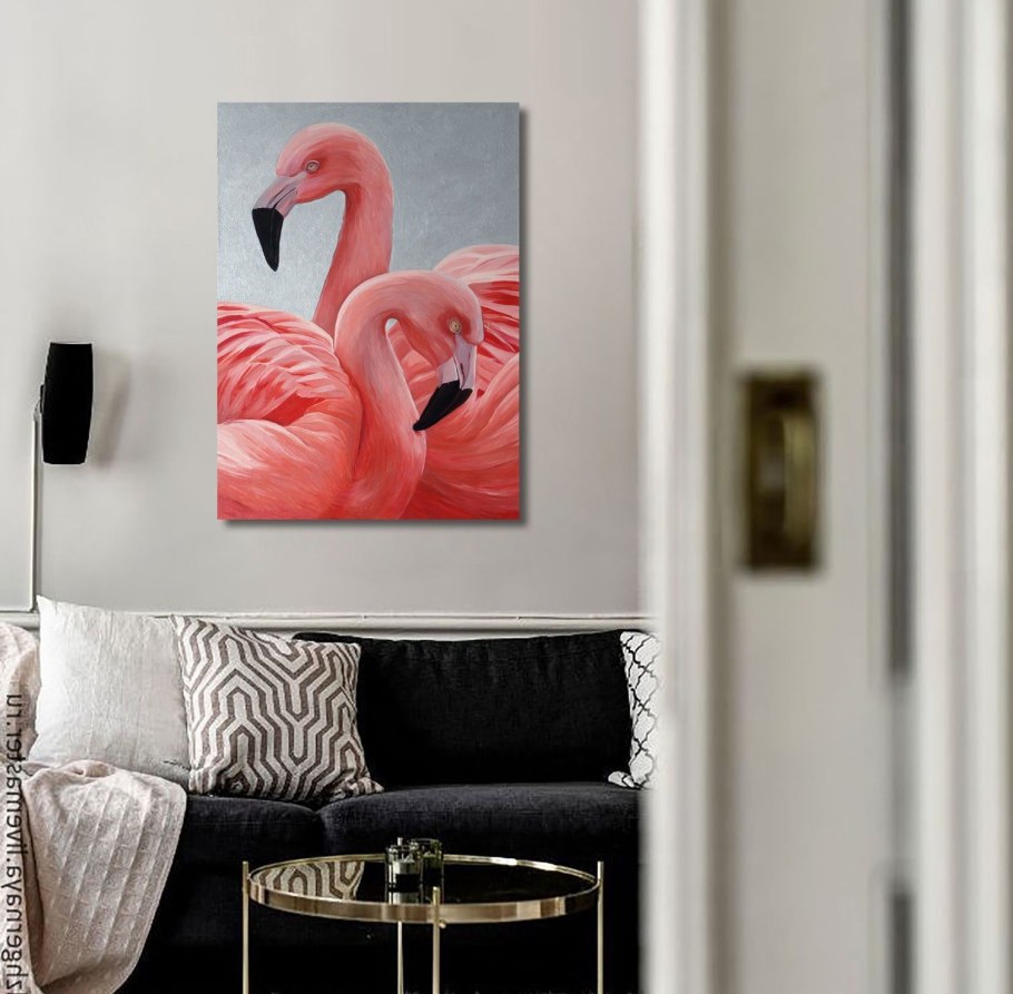 Розовый Фламинго в интерьере