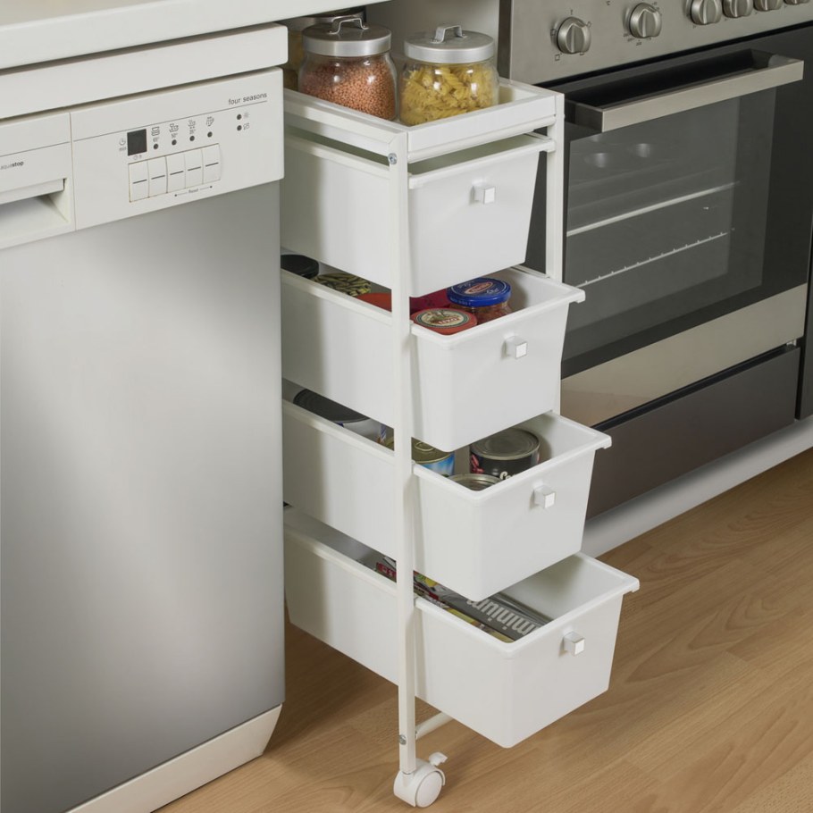 Кухонная тележка с 4 ящиками "Gala"
