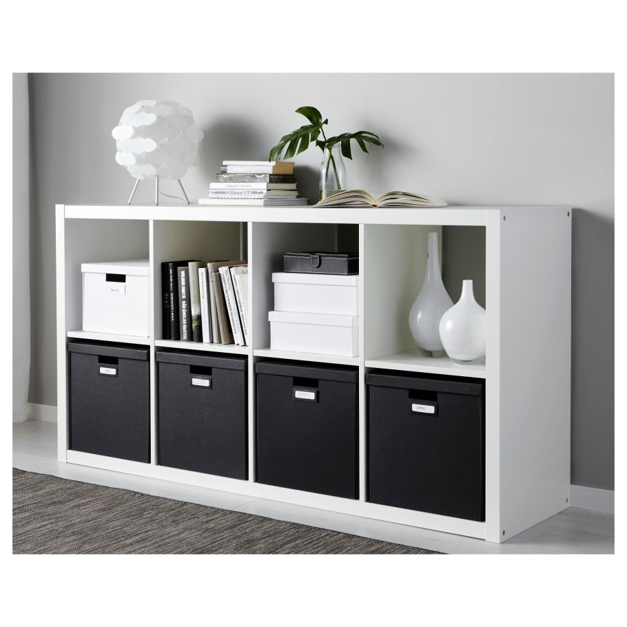 Стеллаж икеа каллакс черный