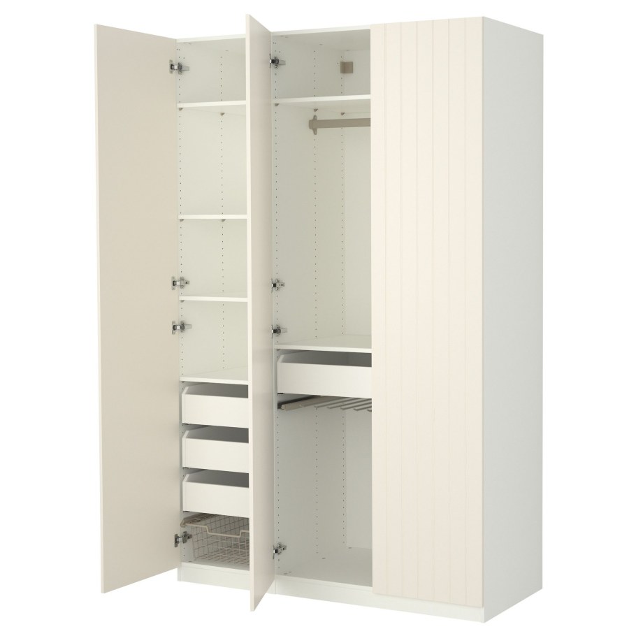 Икеа шкаф ПАКС белый с распашными дверями