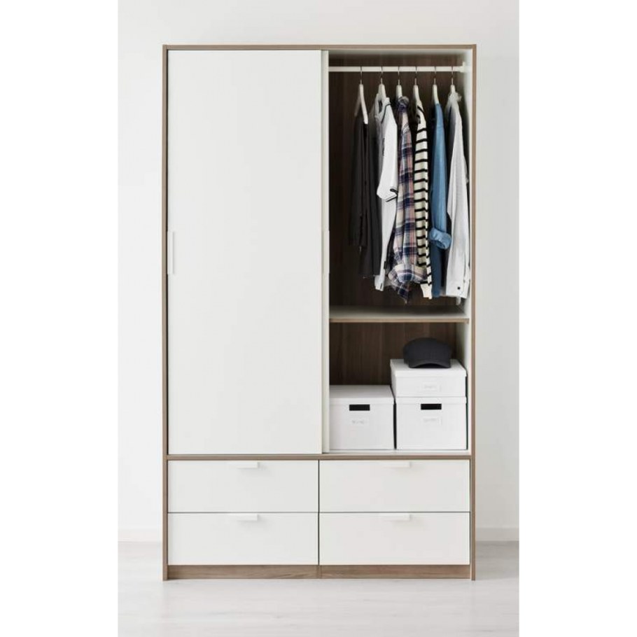 ТРИСИЛ гардероб с раздвижными дверцами/4 ящика